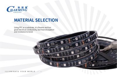 China IP65 IP42 RGB Flexible Light Strip , Multiscene Nightclub LED Lights for sale