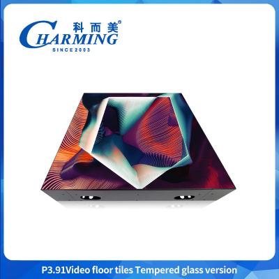 China GOB ProcessGlass Dance Floor Tempered P3.91 Glass Dance Floor Rapid Packaging Technology for sale