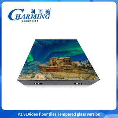 China Customization P3.91 Video Panel Display SMD1921 Indoor And Outdoor Glass +Gob Cover+Iron Frame Sign Led Dance Floor For Rental for sale