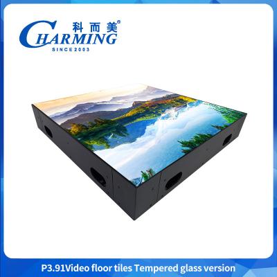 China 500x500MM GOB P3.91 Led Indoor Dance Floor IP65 Waterproof Led Display HD Sexy Video For Event for sale