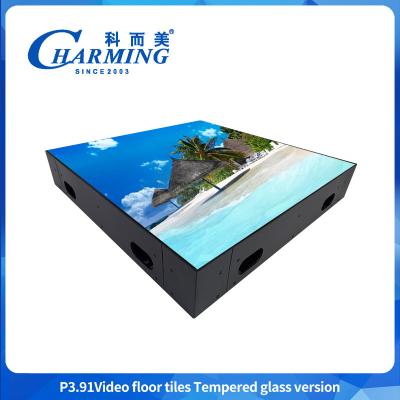 China Hight Brightness Glass +Gob Cover+Iron Frame Led Video Panel Pantalla Interactive 3.91MM outdoor Indoor Video Stage Screen Led Rgb Colorful Dance Floor for sale