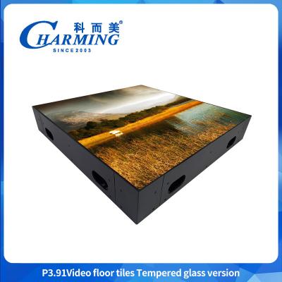 China Glass Dance Floor Tempered P3.91 Glass Dance Floor Rapid Housing Maintenance for sale