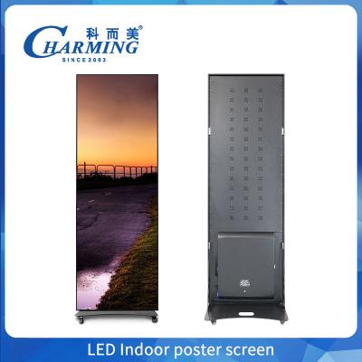 China Portable Digital Poster Smart TV Advertising Indoor Poster Screen 1.86mm High Resolution for sale