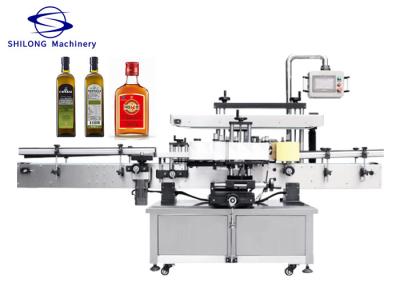 China Flat Bottle Double Side Sticker Labeling Machine PLC 50Hz for sale