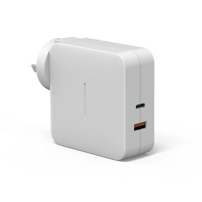 China For Magsafe Charger 65W Current Supply Wall Charger Palladium QC 3.0 Dual Ports USB Type-C Power Adapter Charger for Phones and Earphone for sale