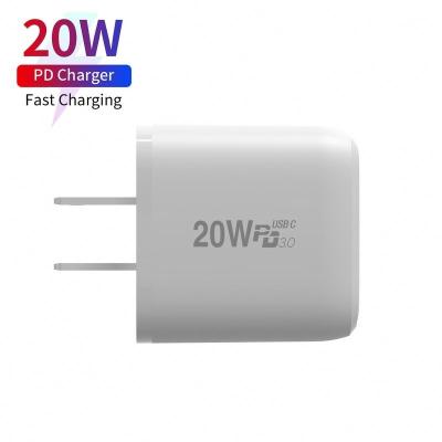 China Cell phone wall rohs type c dc fast mobile android charger adapter for iphone apple chargers adapter for iphone 12 pro for sale