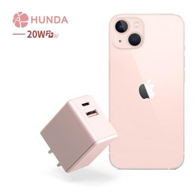 China Charge for mobile phones OEM color 20w usb c 20w charger palladium type c mini for iphone 20W fast charger carregador wall celular dual charger for sale