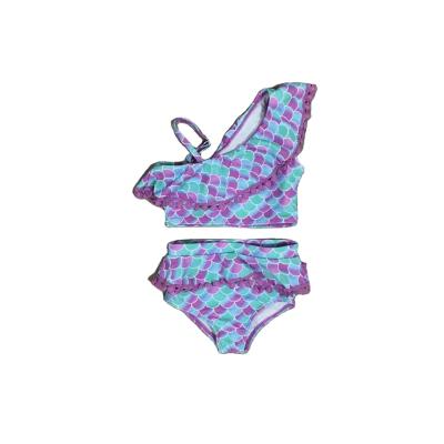 China GirlyMax Summer Babies Waterproof Mermaid Print 2 Piece Swimsuit for sale