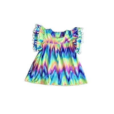 China Anti-pilling Babies Summer Tie Dye Shirt for sale