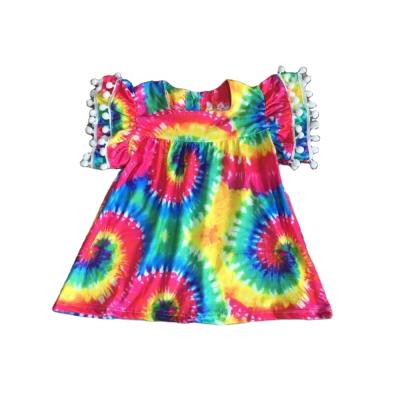 China Anti-pilling Babies Summer Tie Dye Shirt for sale