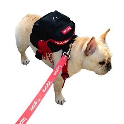 China Viable Backpack Teddy Fadou Golden Hair Schnauzer Pet Tide Brand Dog Backpack Rucksack Backpack Off Bag for sale