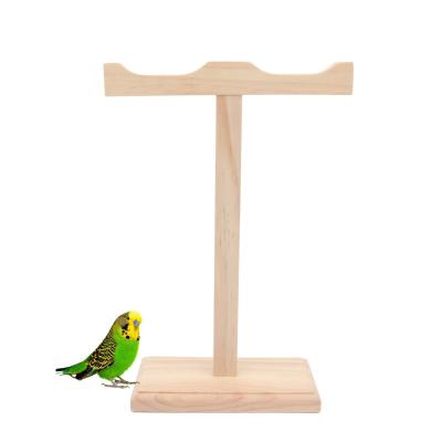 China PipiFren's Large Wooden Bird Toys Stand for African Gray Parrot Accessories Cage Decoration and Budgie Parrot African Gray for sale