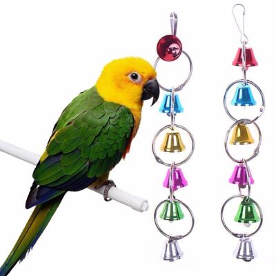 China Metal Bells bird parrots toys cage accessories supplies hanging parakeet for Toy Budgie speelgoed toy parrot vogel for sale