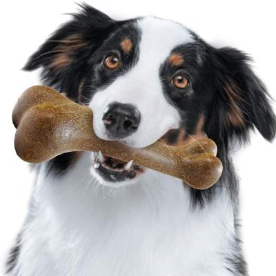 China BAMBOO Dog Bone Chewing Dogs Rod Fidget Indestructible Pet Toys Aromatic Molar Small Medium Aggressive Toy Pet Stress Reliever Toy Large for sale