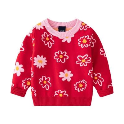 China OEM & ODM Anti-shrink Custom Kids Sweater Girls Cotton Knit Sweaters Baby Knitwear Sweater Baby Winter Knit Sweater for sale