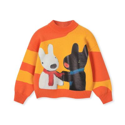 China OEM & ODM Custom Anti-Shrink Long Sleeve Sweater Kids Knitwear Sweater Kids Clothes Kids Long Wear Girls Clothes for sale