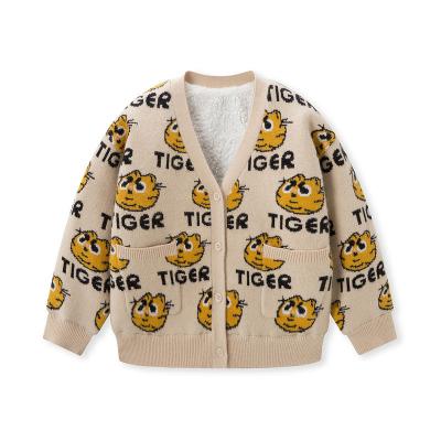 China Customized OEM and ODM anti-shrink kids sweater sleeve children's clothing knitwear cardigan children's long wear kids winter sweater for sale