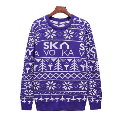 China OEM & ODM Custom Christmas Sweater Jacquard Clothes Anti-wrinkle Long Sleeve Knitwear Winter Knitted Unisex Ugly Christmas Sweater for sale