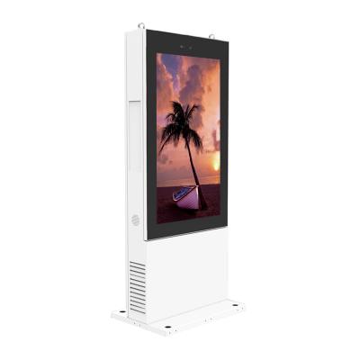 China 65inch LCD Outdoor Digital Signage Totem Kiosk Android Bus Stop Advertising Display Media Player for sale