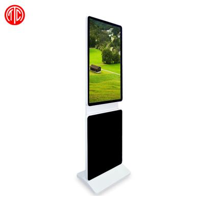 China Freestanding Indoor Lcd Signage 43inch Indoor Digital Rotating Display Kiosk for sale