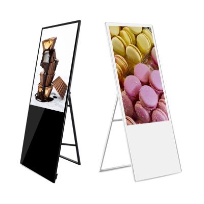 China 43inch Indoor Indoor Use Android No Touch LCD Display Signage LCD TV Floor Standing Digital Stand for sale