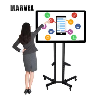 China Education.Training.Office Blackboard Stand Class All In One 85 Inch Panel Touch Screen Classroom Learn Digital Smart Interactive White Board For Kid Room for sale