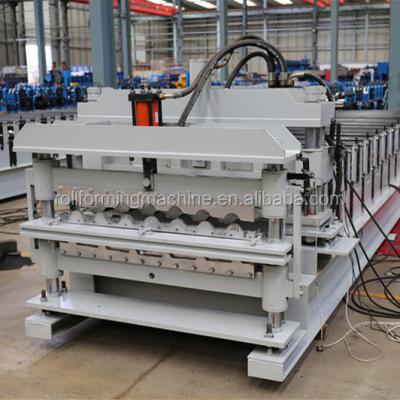 China Building Material Shops Good Price IBR& Step Tile Double Layer Roll Forming Machine for sale