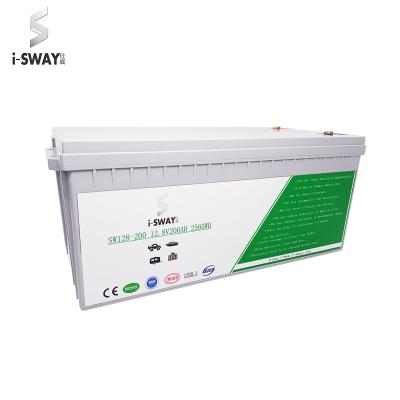 China Environmental Long Life 2.5KW Solar Battery 12.8V200AH 22kg Deep Cycle Security Battery for sale