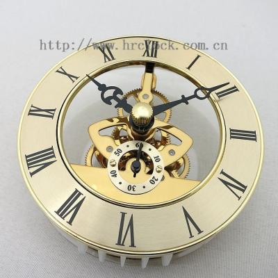 China Copper Metal Insert Movement Gear Synchronizes Skeleton Clock Inserts à venda