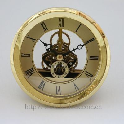 China Gear Clock Metal Clock Inserts Quartz Rig Inserts Skeleton Gear Working Skeleton Clock Kits for sale