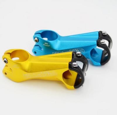 China Bicycle Stem de aleación Logotipo personalizado OEM para bicicleta XC +-17 grado 80/90/100mm longitud Diámetro 31.8mm en venta