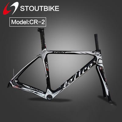 Κίνα 700C Carbon Fiber Road Aero Frame+Fork+Seatpost STOUT CR-2 900 Grams BB compatible with different Type προς πώληση