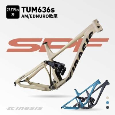 China Kinesis 27.5er Plus 29er Alumínio Enduro Full Suspensão Bike Mountain Bike Frame Mtb TUM636S 148*12MM Boost à venda