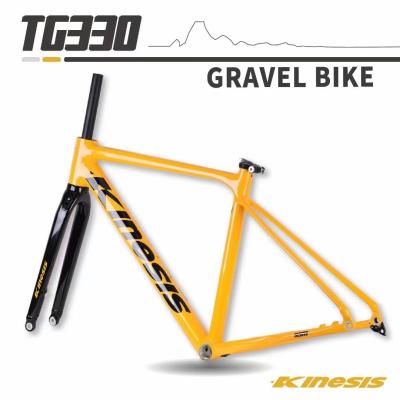 Chine 700x38c Cadre de vélo en gravier avec tube de tête conique 1-1/8 