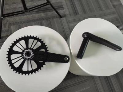 China Lightweight Carbon Gravel Road Bike Crankset 170/172.5mm Shaft 40/42/44T Chainring. for sale