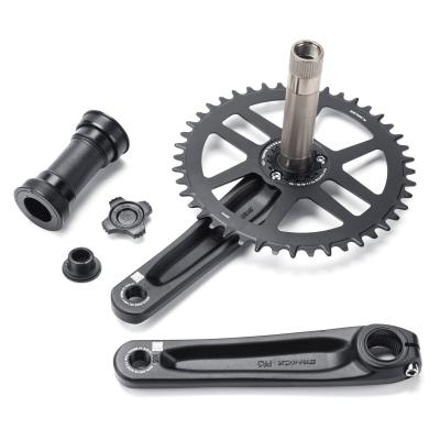 China Lightweight Gravel Bike Crankset Axle 24mm 165/170/175 42/44T Chainring Crank 10/11/12s for sale