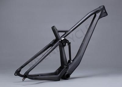 China 27.5er Boost/ 29er XC Full Suspension Carbon Bike Frame 148x12 Dubbele schokoptie Te koop