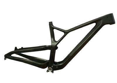 China 29er Carbon Trail Full Suspension Frame 130mm Travel Mountain Bike 148x12 for sale