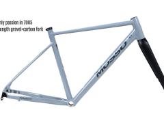 Stock 700x45c Beach Bicycle Frame AL7005 Aluminum Gravel Bike