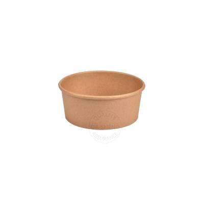 China Eco - Friendly Wholesale Biodegradable Kraft Paper Soup Bowl With Lid Food Paper Bowl for sale