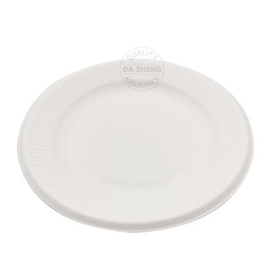 China Disposable Disposable Biodegradable Sugarcane Compostable Bagasse Dishes Tableware for sale