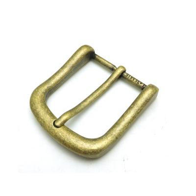 China Pin buckles fashion style hot-selling good quality 35MM antique brass belt buckles for sale