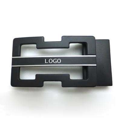 China Reversible Pressing High Quality Belt Buckle Metal Buckle Manufurers Black With White Color Belt Buckle for sale