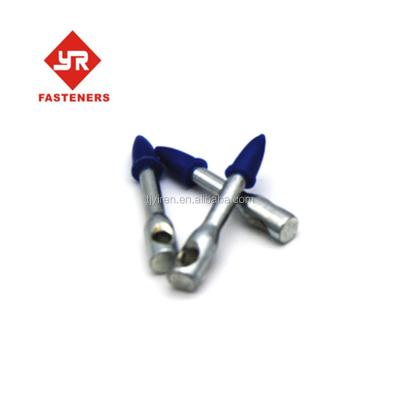 China Building Construction High Speed ​​Eyelet Keys Fasteners 6 DUST Nails With 6mm Diameter Snap Cap Or Groove for sale