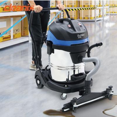 China Hotel Heavy Duty Industrial High Power Dual Motor Stainless Steel Wet Dry Vacuum Cleaner For Dust Cleaning Coarse Dirt for sale