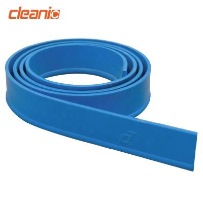 China Quality Assurance Sustainable Soft Blue Rubber Blade Roll For Industrial Stainless Steel Swivel Window Cleaning Squeegee for sale