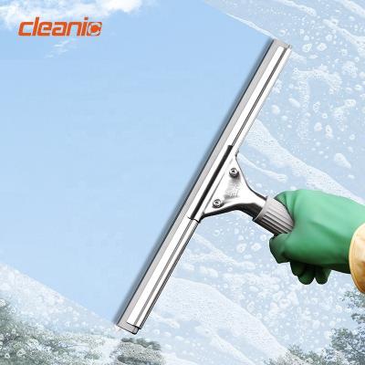 China Sustainable Indoor Handheld Commercial Stainless Steel Window Cleaning Squeegee With Soft Rubber Blade Refill Replacement for sale