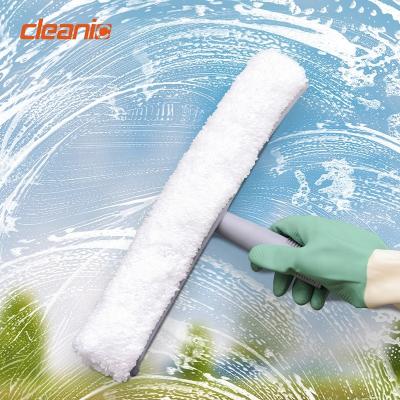 China Viable Professional Window Cleaning Tools And Kits Window Glass Acrylic Washing Cleaning Scrubber With Extension Pole for sale