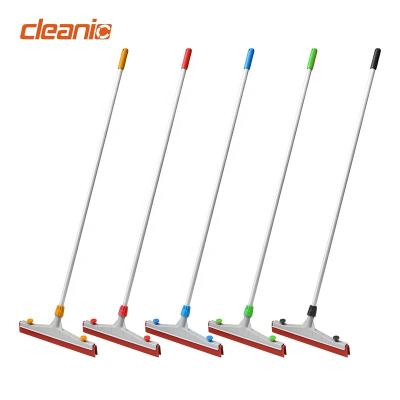 China Viable Garden Outdoor Cleaning Tools 18 Inch Red Rubber Water Scraper Rough Blade Floor Squeegee For Warehouse Deck for sale