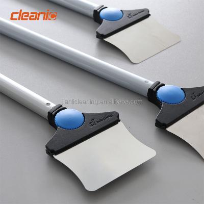 China Patent Viable Design Hand Held Adjustable Razor Blade Floor Scraper With Long Telescopic Handle For Commercial Goods for sale